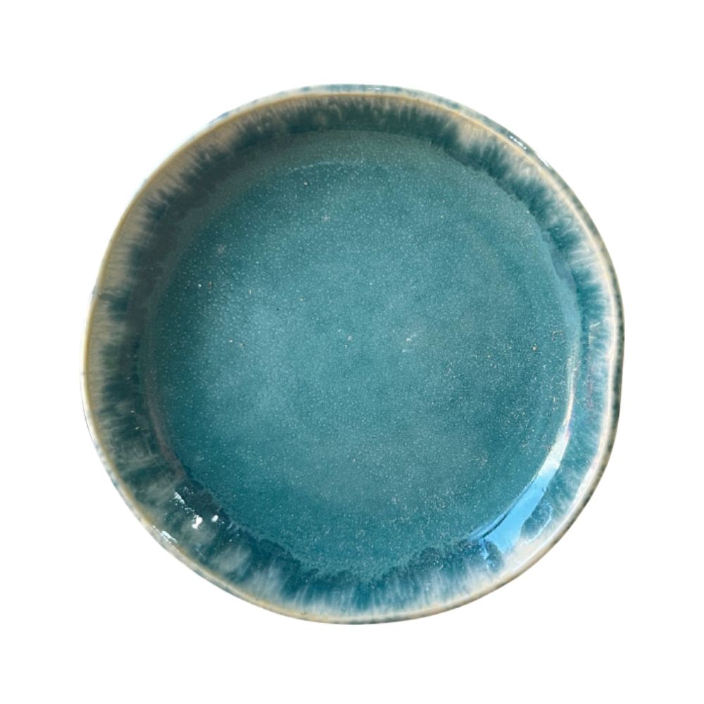 PLATILLO MINI CERAMICA VERDE 10 CM