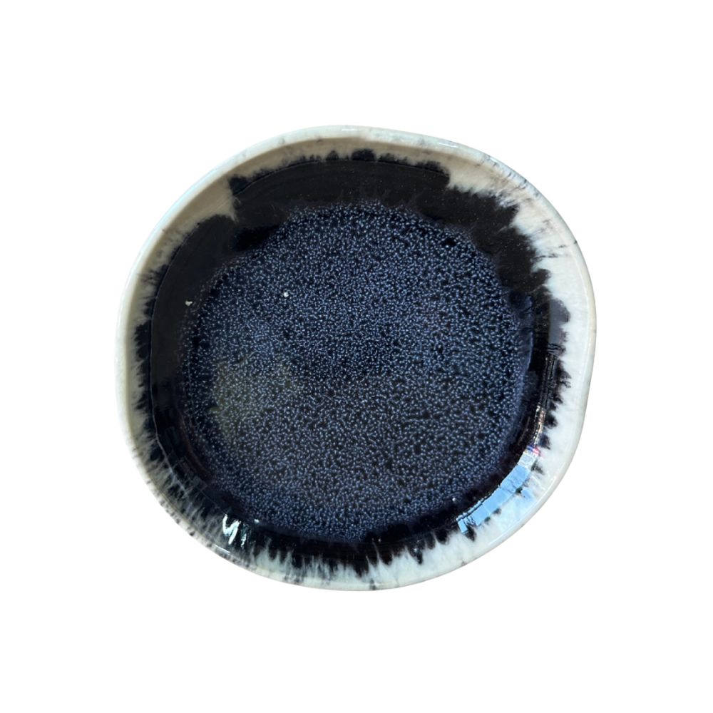 PLATILLO MINI CERAMICA NEGRO 10  X 2 CM