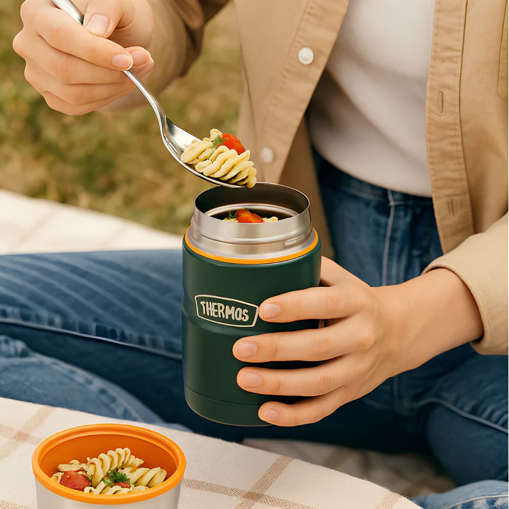 TERMO COMIDA 470 ML KING MATT GREEN THERMOS