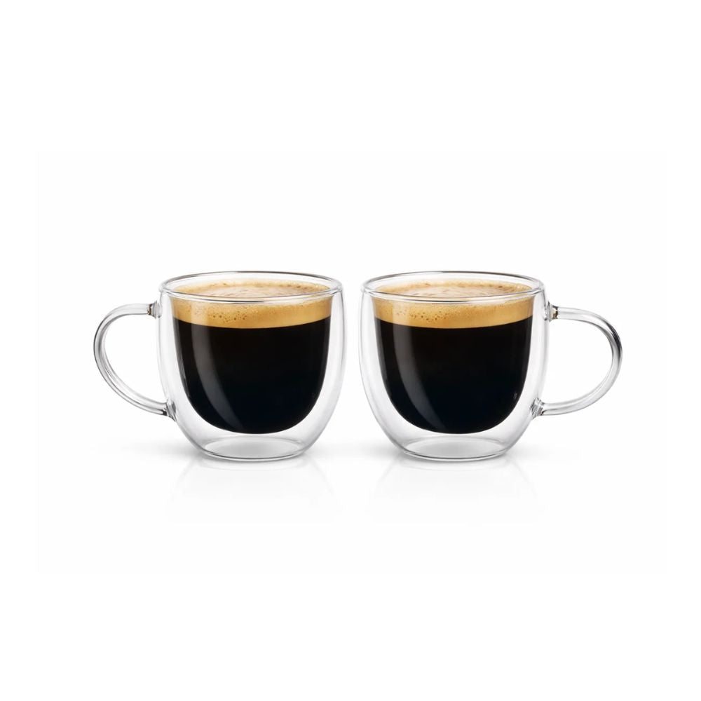 SET 2 TAZAS EXPRESSO DOBLE PARED 80 ML BORO LA CREAM KW