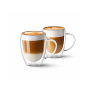 SET 2 TAZAS CAPUCCINO DOBLE PARED 180 ML BORO LA CREAM KW