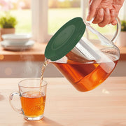 TETERA CON FILTRO BOROSICALATO 1 LT TAPA VERDE LA CREAM KW