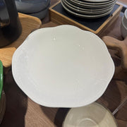 PLATO HONDO BLANCO DISEÑO HOJA 22.5 CM