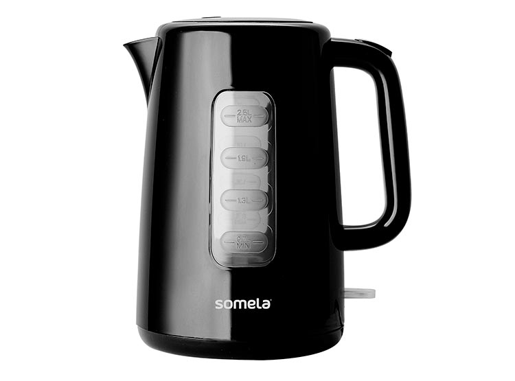 HERVIDOR ELECTRICO 2.5 LT HE500 NEGRO SOMELA