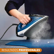 PLANCHA A VAPOR NEON AZUL 2200W