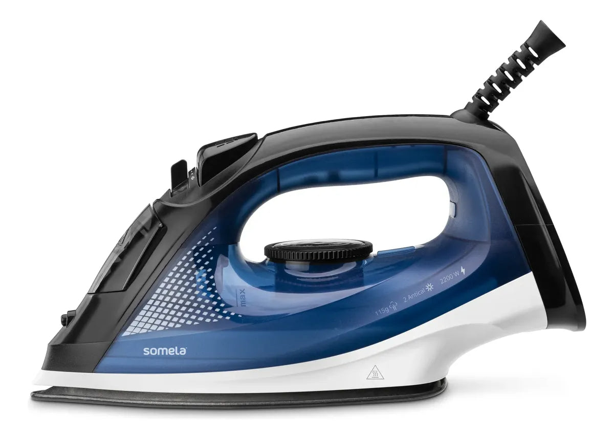PLANCHA A VAPOR NEON AZUL 2200W