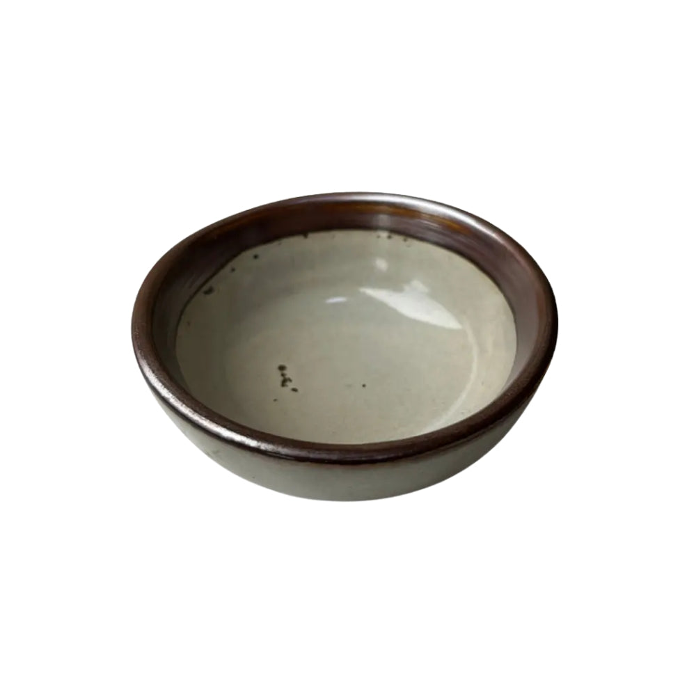 POCILLO CERAMICA BORDE CAFE 7.3X3 CM
