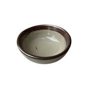 POCILLO CERAMICA BORDE CAFE 7.3X3 CM