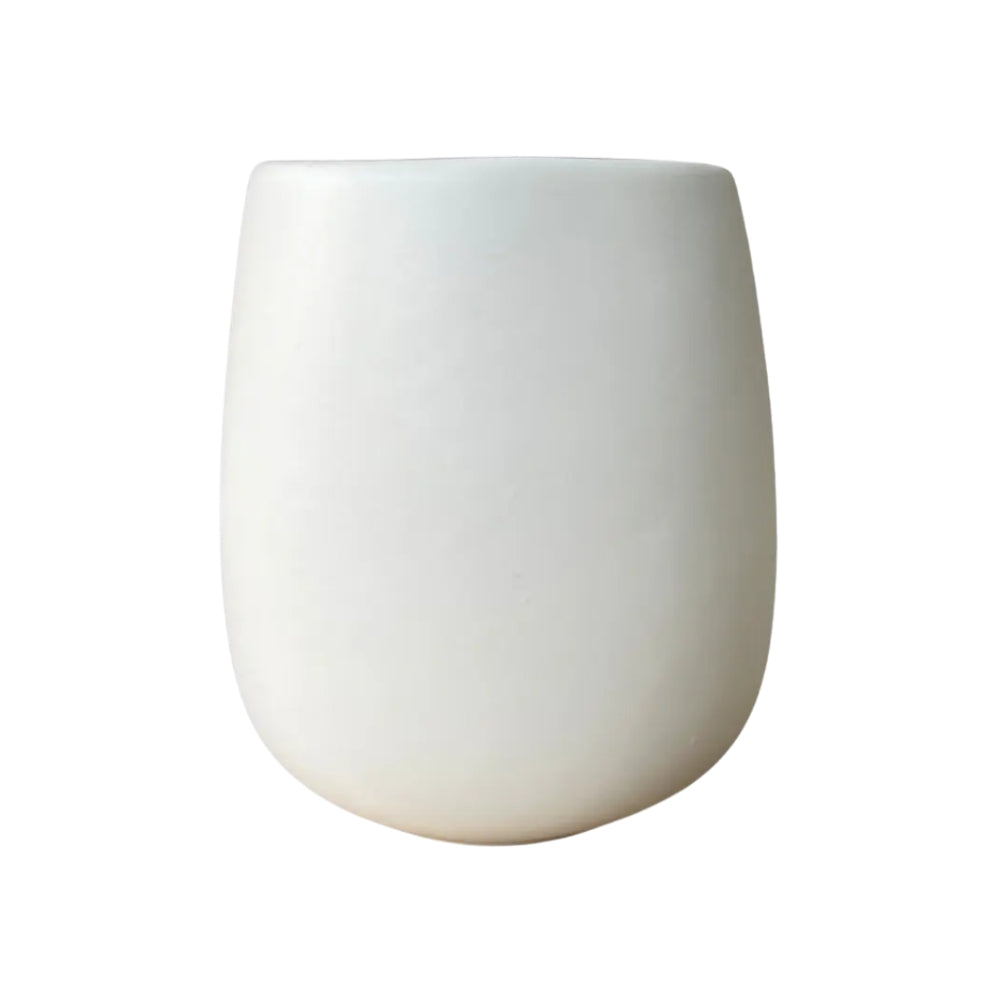 VASO CERAMICA BLANCO 450 ML