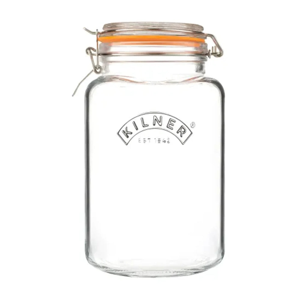 FRASCO CUADRADO CIERRE CLIP 3 LT KILNER