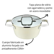OLLA C/TAPA ALUMINIO FORJADO RETRO 24 CM BERGNER