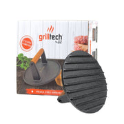 PRENSA HAMBURGUESA 17.5 CM FIERRO FUNDIDO GRILLTECH