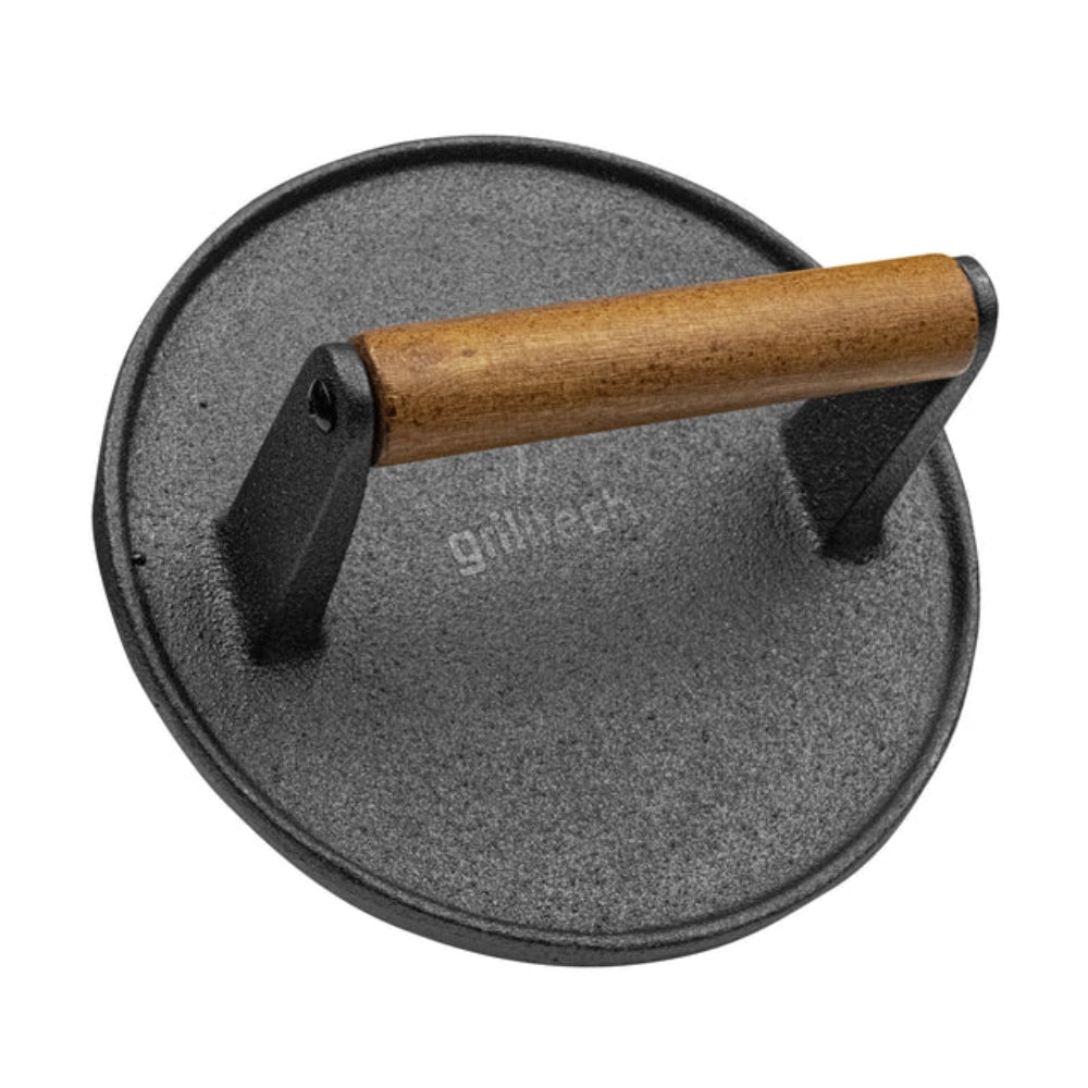 PRENSA HAMBURGUESA 17.5 CM FIERRO FUNDIDO GRILLTECH