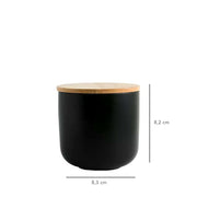 CONTENEDOR CERAMICA HERMETICO NEGRO S SIMPLIT