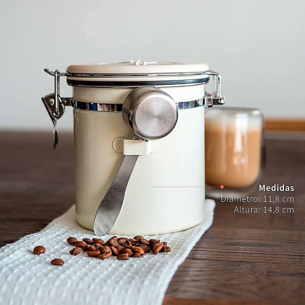 CONTENEDOR HERMETICO CAFÉ 1,5 LT ACERO INOX MILAN SIMPLIT