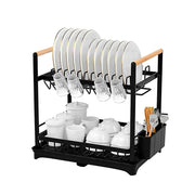 SECAPLATOS ACERO INOX VALENCIA 2 NIVELES NEGRO SIMPLIT