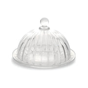 PLATITO VIDRIO CON TAPA RANURADA 14 CM
