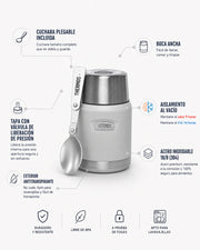 TERMO COMIDA ACERO INOX 470 ML ICON SANDSTONE THERMOS