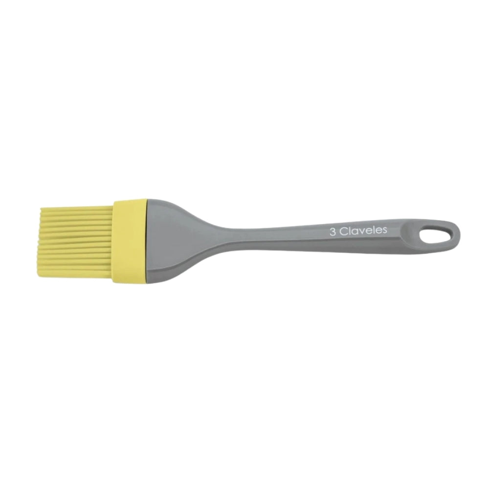 PINCEL SILICONA AMARILLO 22 CM #4660 3 CLAVELES