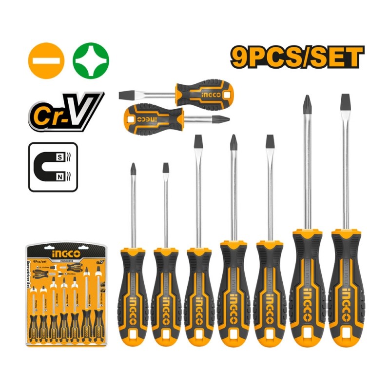 JUEGO DEST. INGCO 9 PZAS HKSD0928***