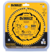 HOJA SIERRA CIRCULAR DEWALT 7.1/4 X 60D DWA271460