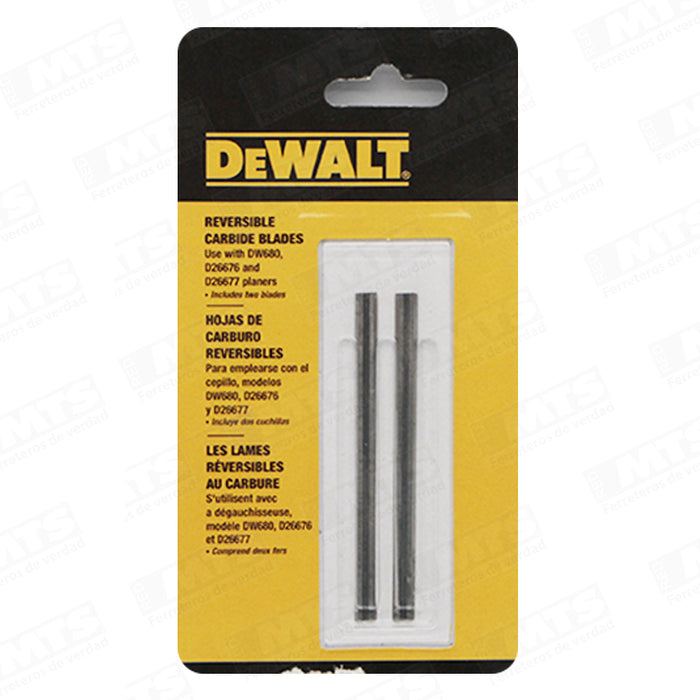 JUEGO CUCHILLO DEWALT P/CEPILLO DW6654