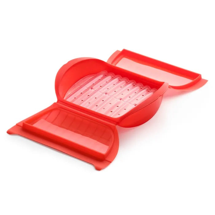 ESTUCHE DE VAPOR C/BANDEJA ROJO LEKUE