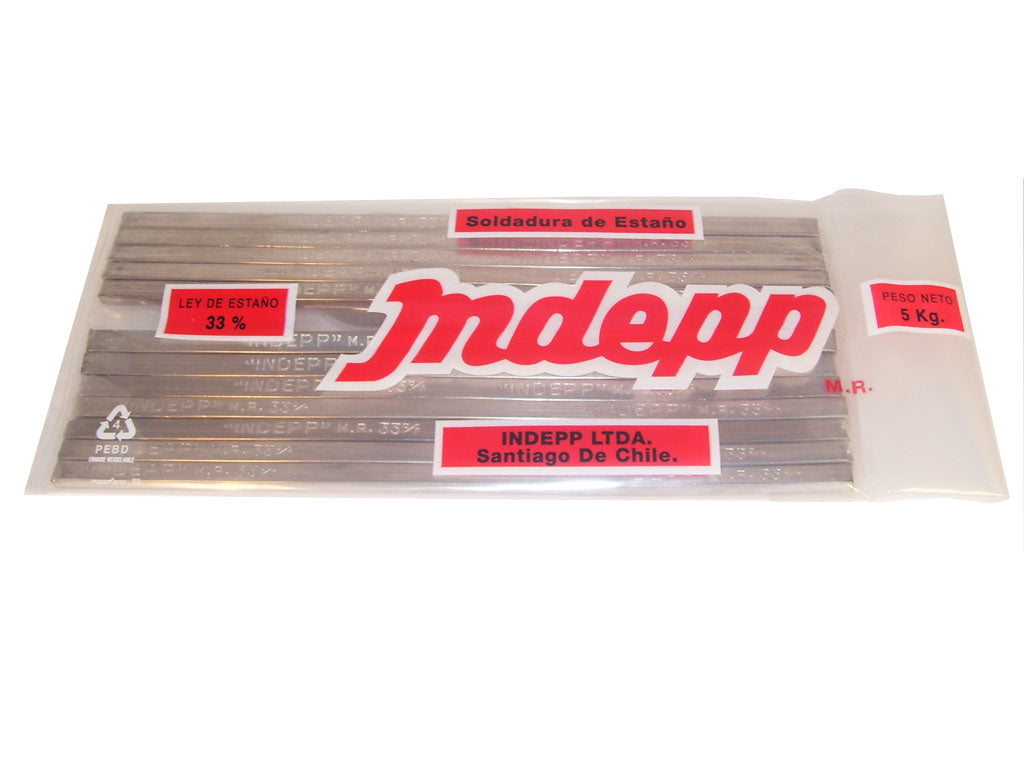 SOLDADURA ESTAÑO INDEPP 50% BARRA
