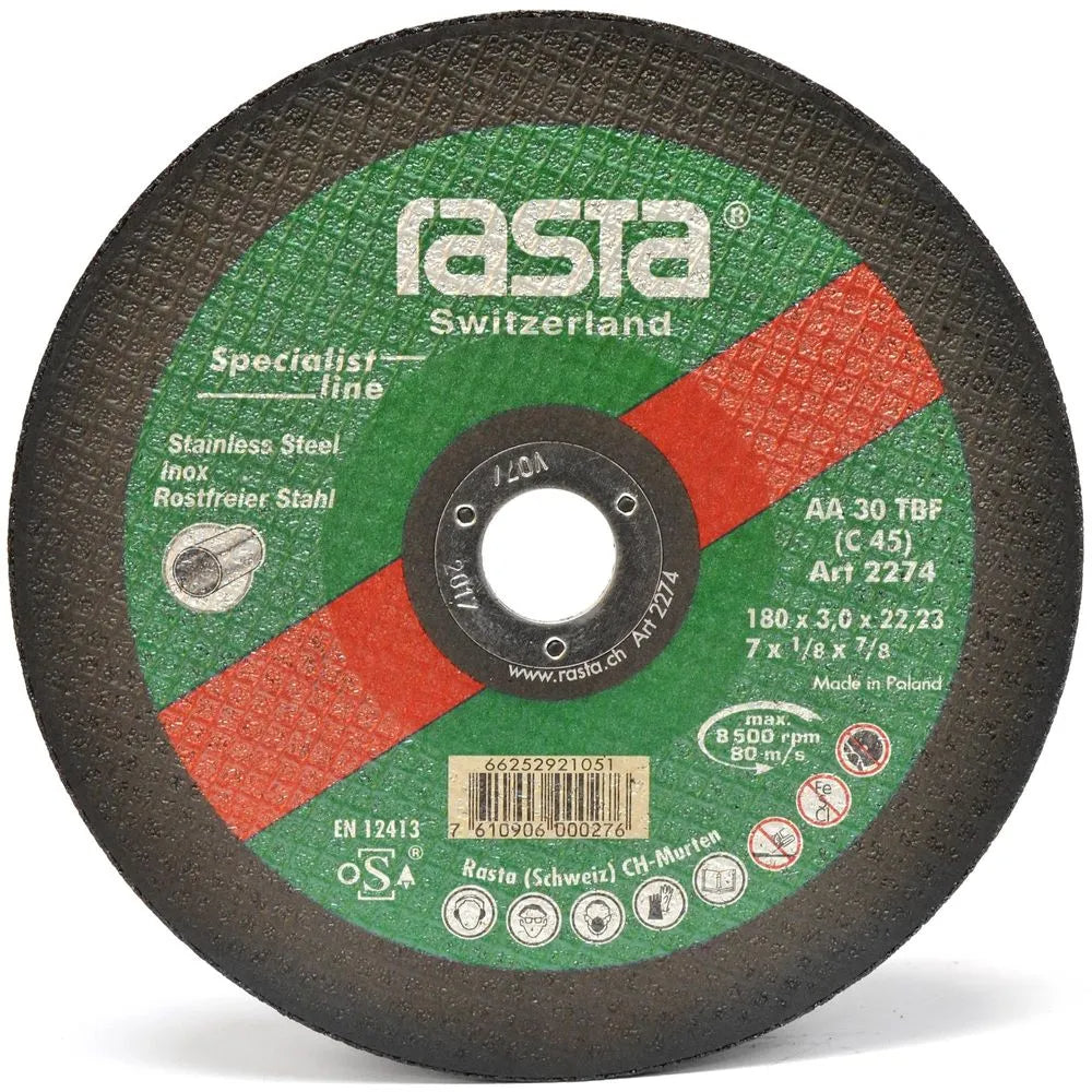 DISCO CORTE RASTA INOX 7" # 2274  OFERTA