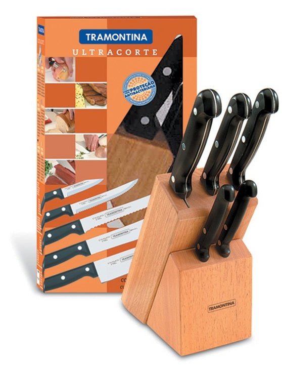 JUEGO CUCHILLOS 6 PZAS ULTRACORTE TRAMONTINA