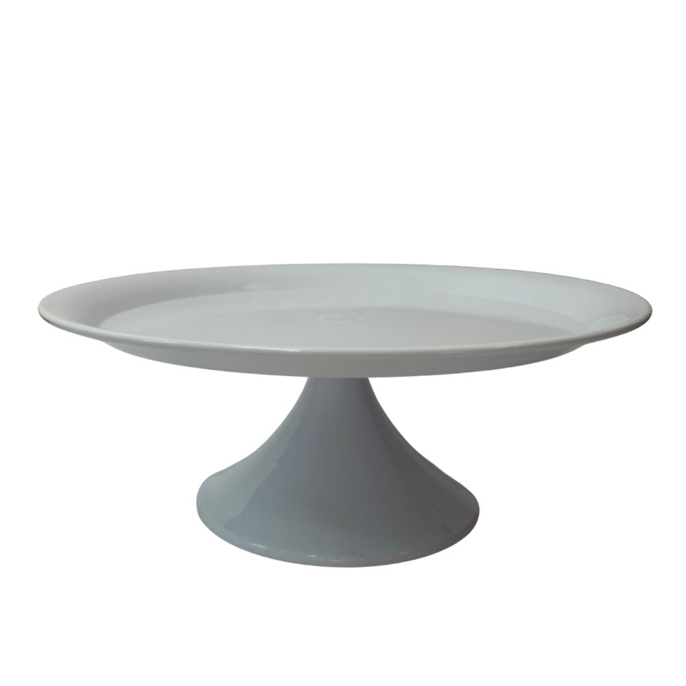 TORTERO METALICO BLANCO LISO 30 X 11 CM