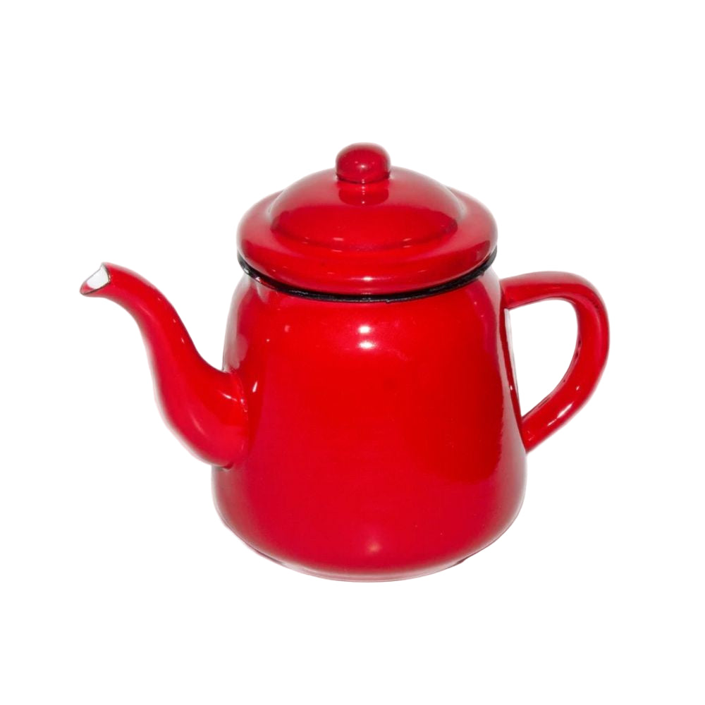 TETERA TE ENLOZADA 1.5 LT ROJA RECTA CONDOR