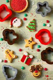SET 6 MINI CORTA GALLETA NAVIDAD DECORA