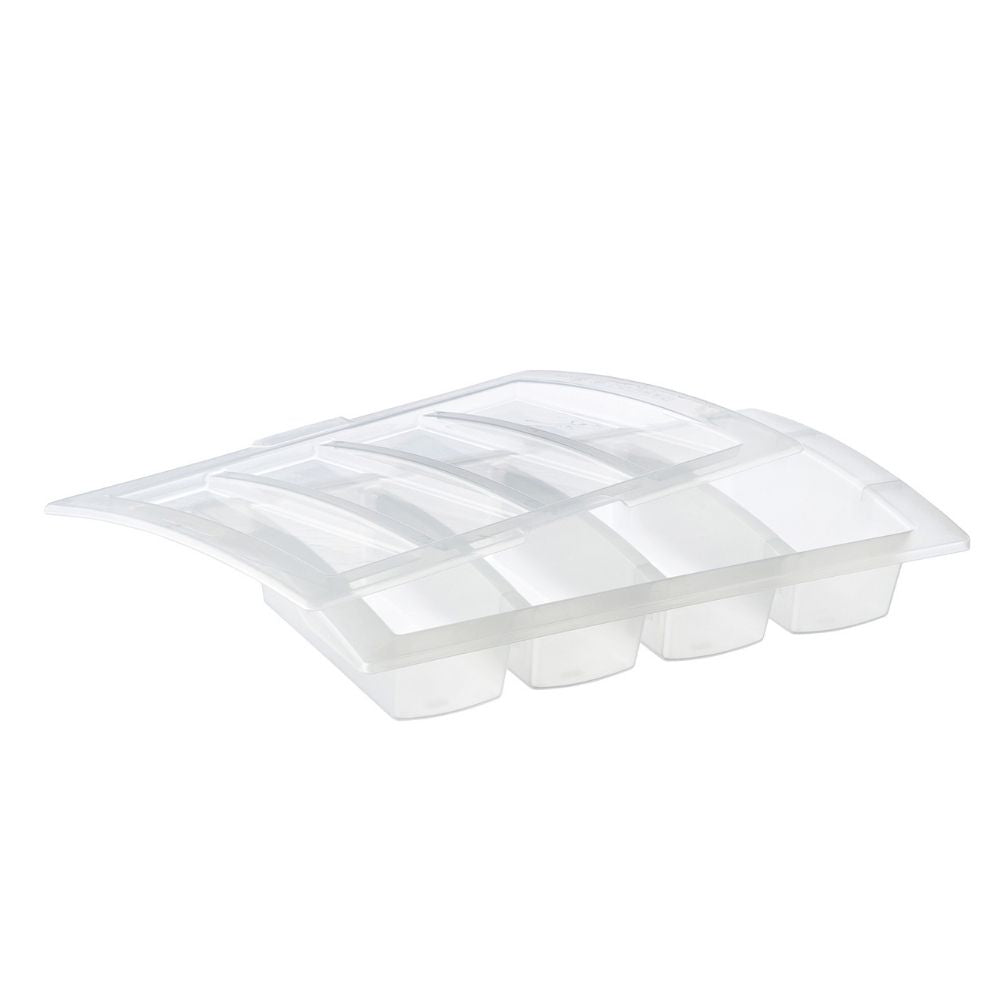 CUBETA 4 COMPARTIMENTOS CON TAPA ARAVEN