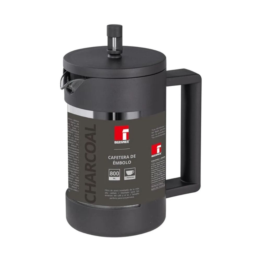 CAFETERA FRANCESA BORO CHARCOAL 800ML BERGNER