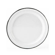 PLATO ENLOZADO 22 CM BLANCO RUSTIK CINSA
