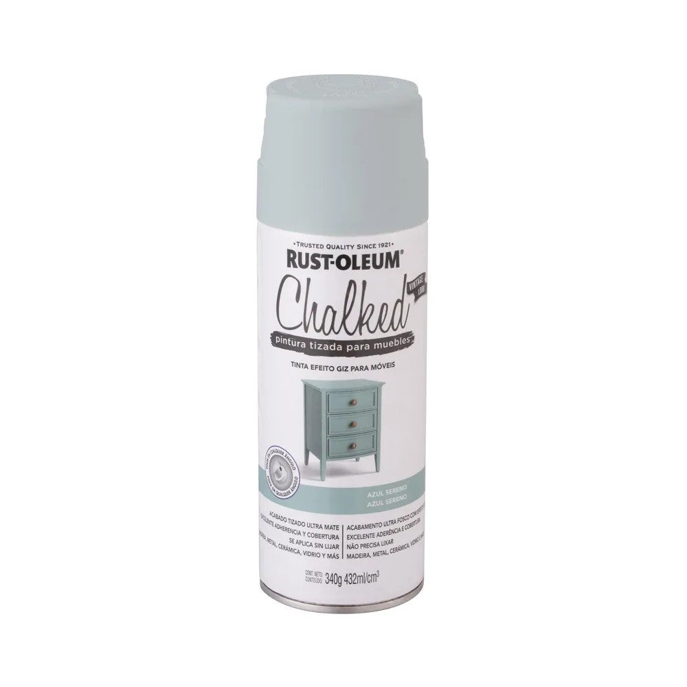 SPRAY PINTURA TIZADA CHALKED AZUL SERENO 340 GR RO