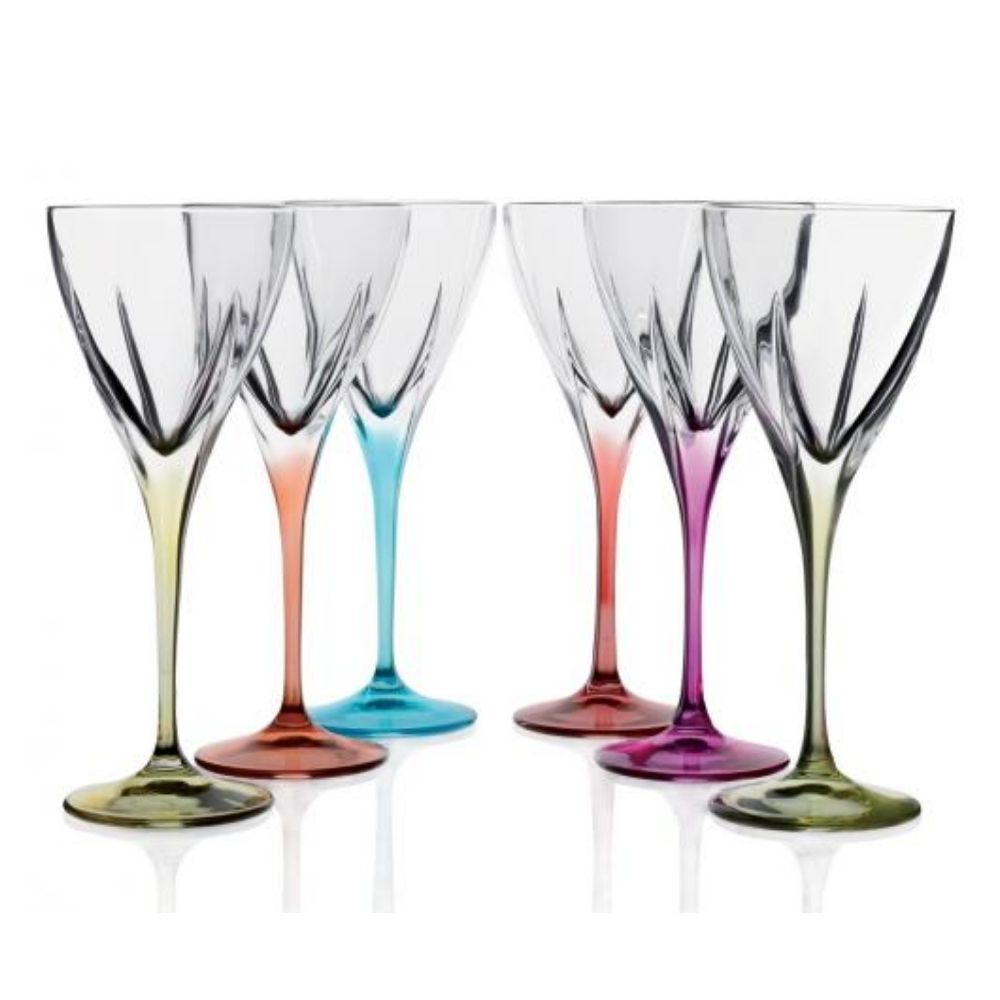 SET 6 COPAS 25 CL VINO COLOR FUSION RCR