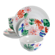 JUEGO DE VAJILLA 12PZAS DAZZLING LILY GIBSON HOME