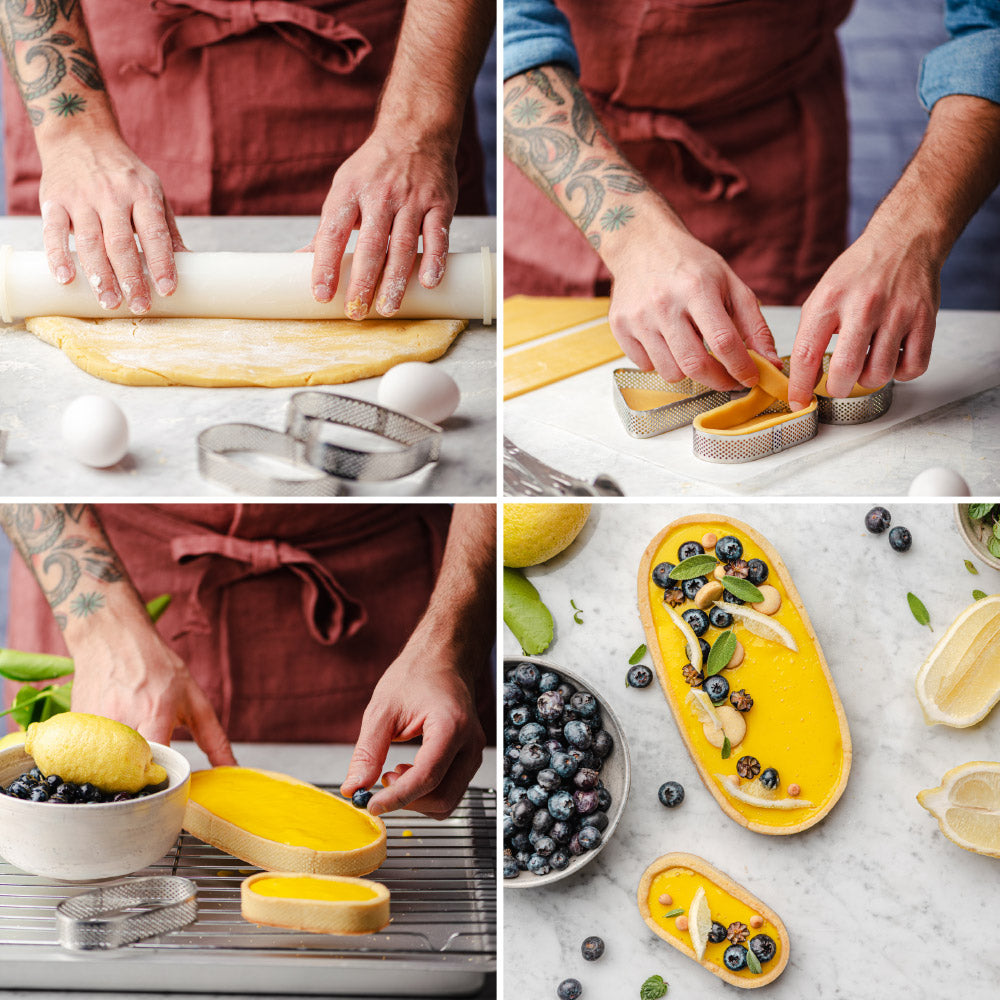 MOLDE OVAL MICROPERFORADO INOX 29X12X3.5 H CM DECORA