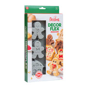 MOLDE DE SILICONA MUÑECOS DE JENGIBRE 6 CAV DECORA