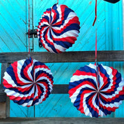 SET 3 GLOBOS TRICOLOR DE PAPEL