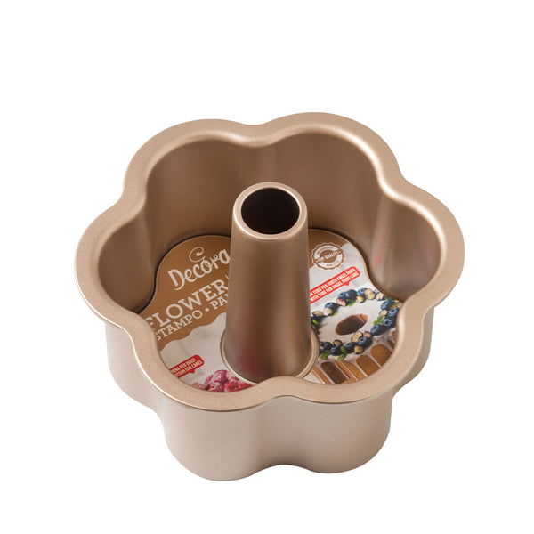 MOLDE FLOR ROSE GOLD 22 X 10 H CM DECORA