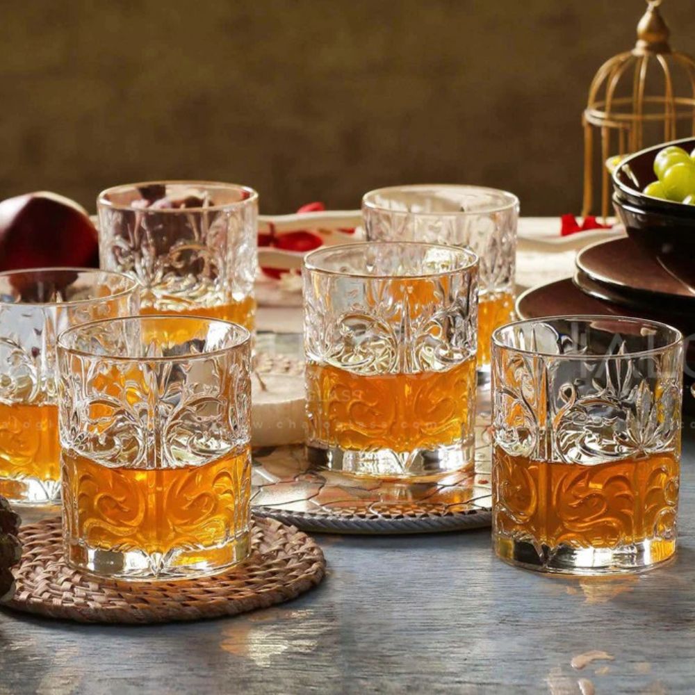SET 6 VASOS CORTO TATTOO 340 ML RCR