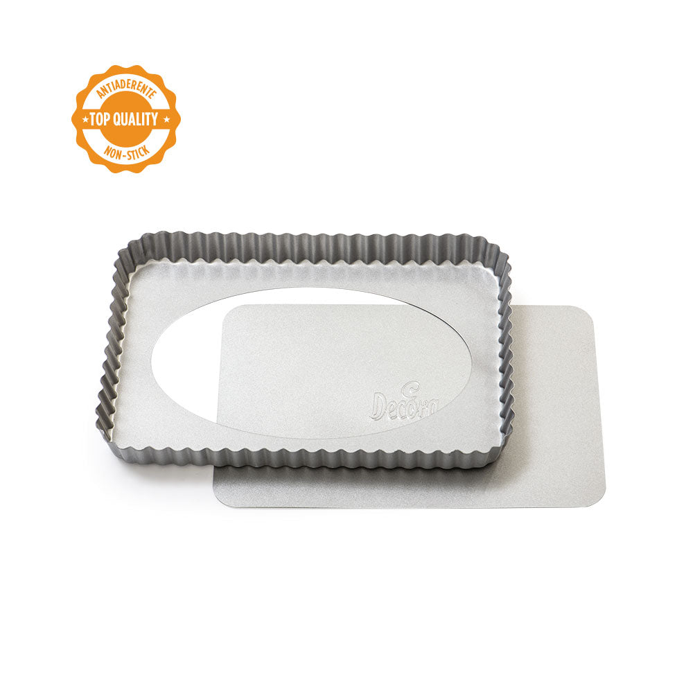 MOLDE TARTA DESMONT ANTIADH 32X22X3.5 CM DECORA