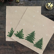 SET 12 SERVILLETAS PAPEL HUMBLE TREE 20 CM INDIGO DE PAPEL