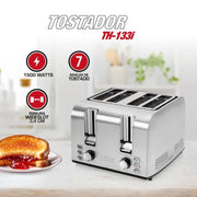 TOSTADOR ACERO INOX 4 REBANADAS TH-1331I THOMAS