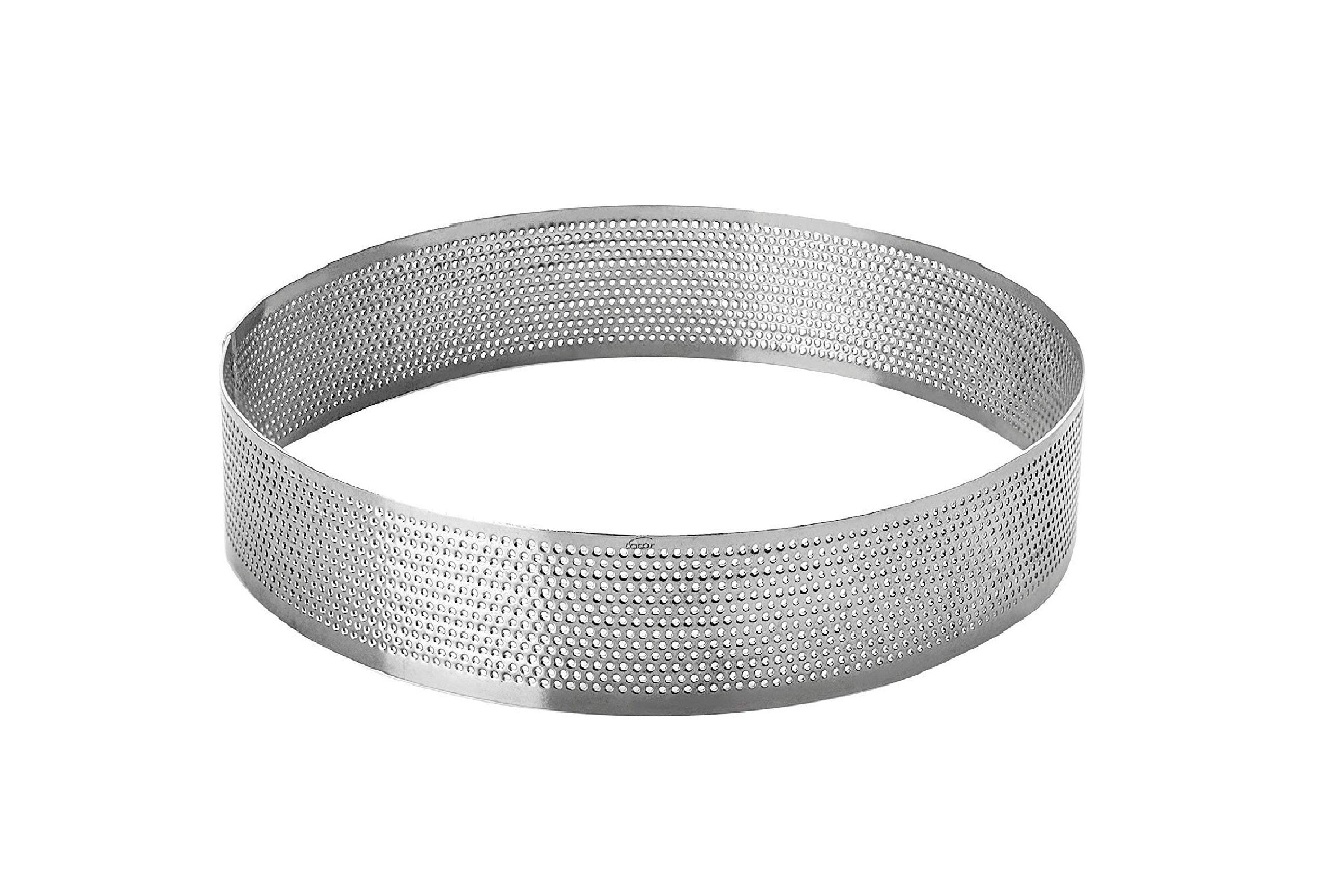 MOLDE ARO MICROPERFORADO INOX Ø 15 X 3.5 H CM DECORA