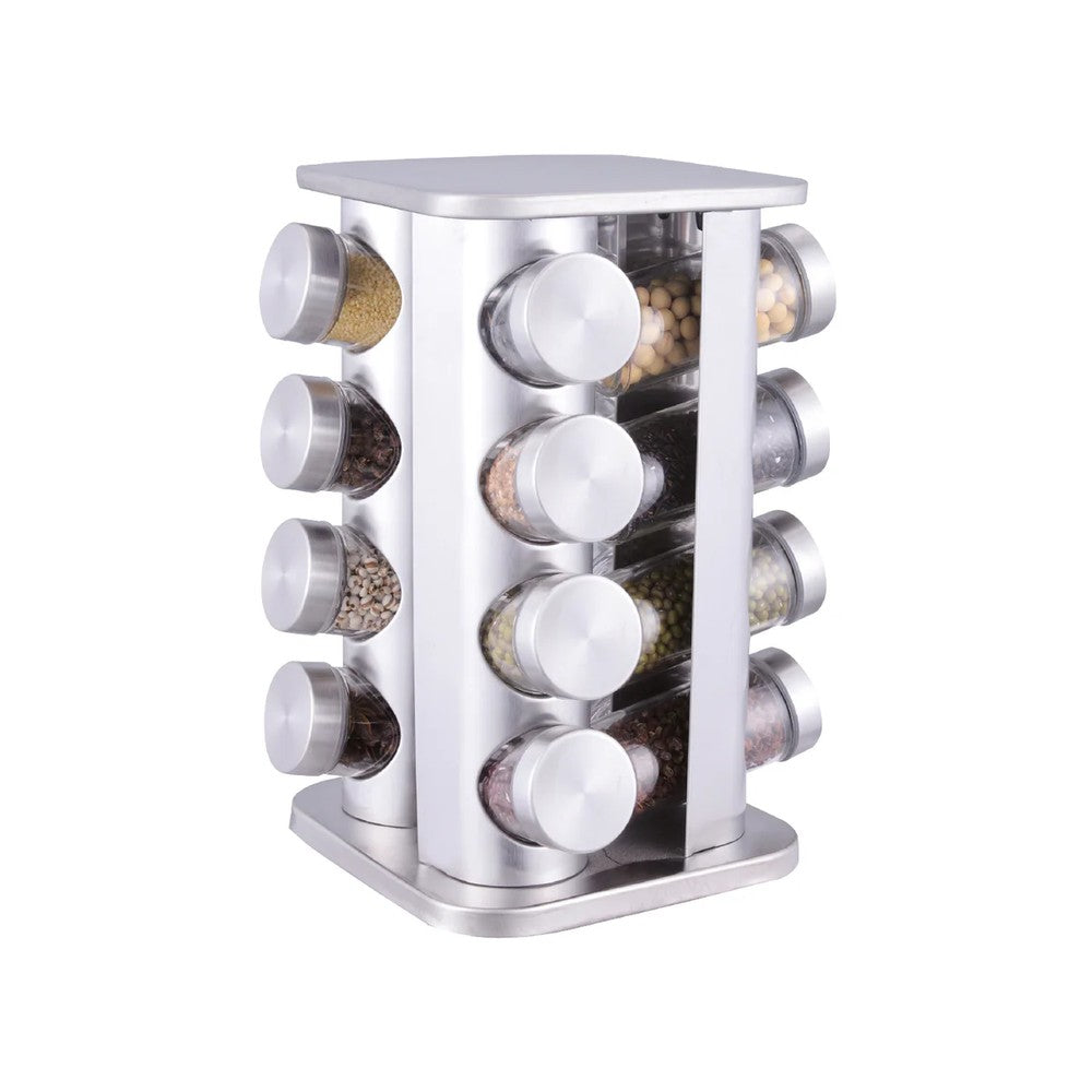 ESPECIERO CONDIMENTOS GIRATORIO METALICO 16 FRASCOS SIMPLIT