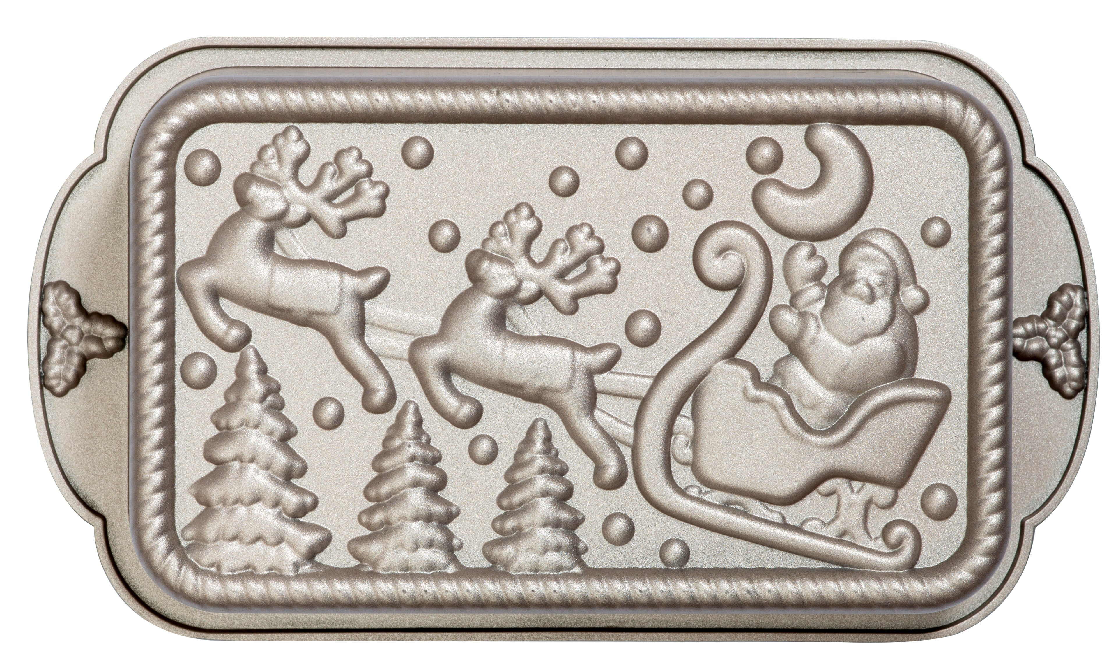 MOLDE PLUMCAKE ALUMINIO 27X15 CM NAVIDAD DECORA